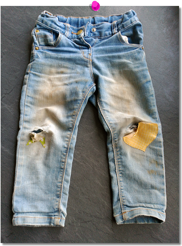Pantalones DIY destrozados